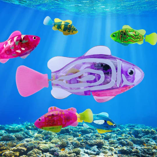 Jouets Aquatiques Interactifs - Poissons Flottants pour Animaux de Compagnie