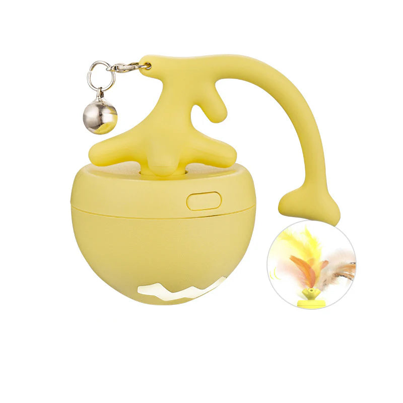 Balle De Jeu Interactive Pour Chats Avec Plumes