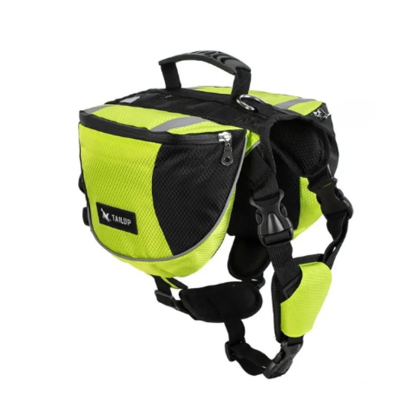 Sac À Dos Pour Chiens Pour Activités De Plein Air - Réglable Et Étanche En Rouge Et Gris