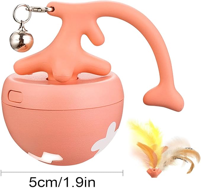 Balle De Jeu Interactive Pour Chats Avec Plumes
