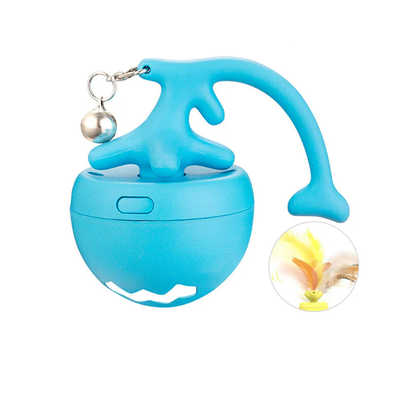 Balle De Jeu Interactive Pour Chats Avec Plumes