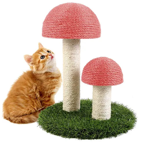 Arbre à chat champignon en sisal