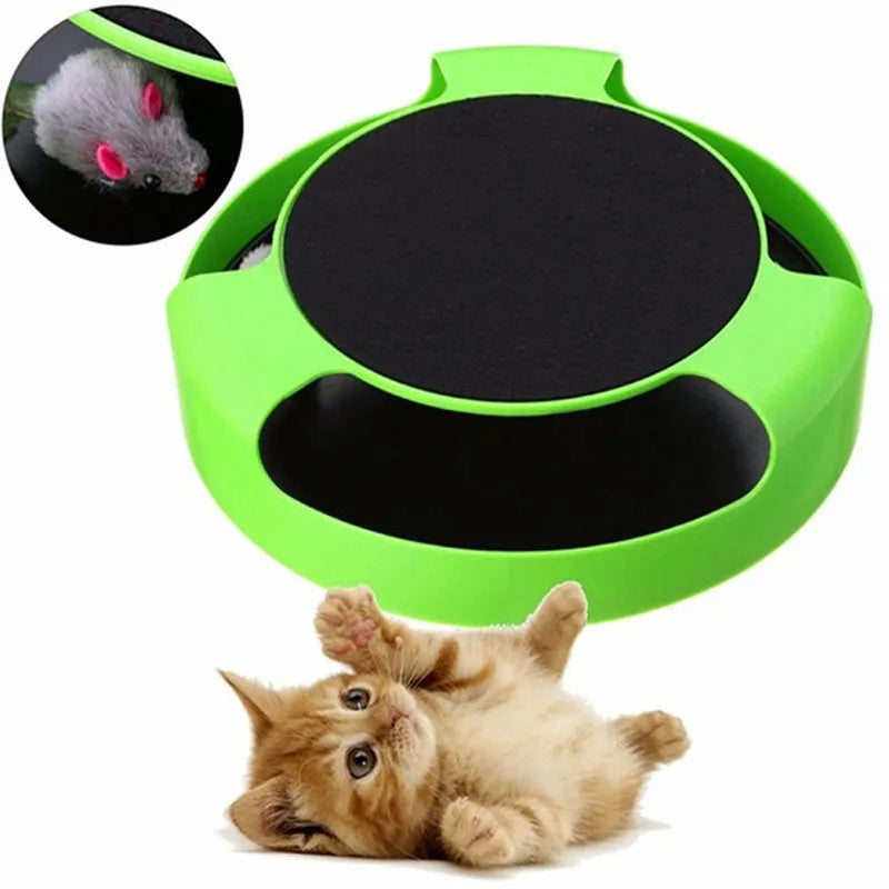 Jouets Interactifs pour Chats avec Souris - Jouet avec Souris Mobile pour Chats