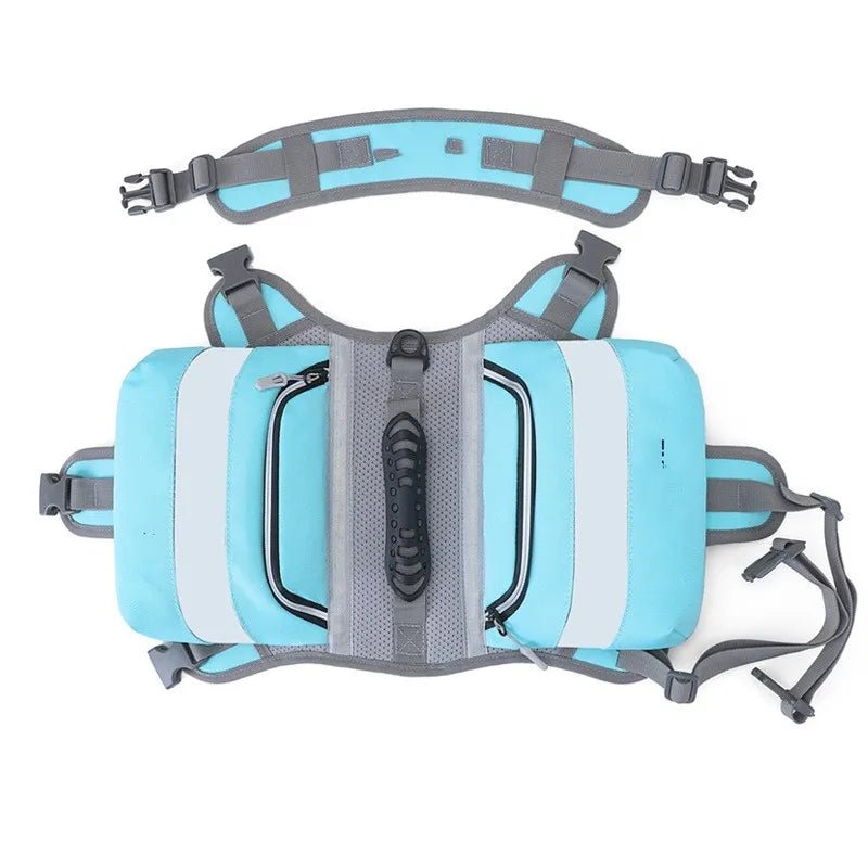 Gilet de Natation pour Chiens avec Bandes Réfléchissantes - Gilet de Sécurité Étanche pour Chiens