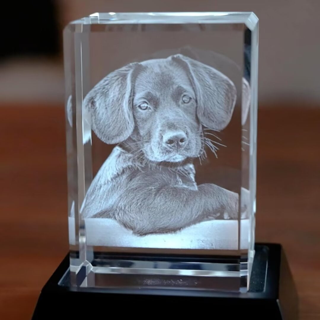 Souvenir En Cristal Personnalisé 2d/3d En Forme De Cube Avec Gravure Laser