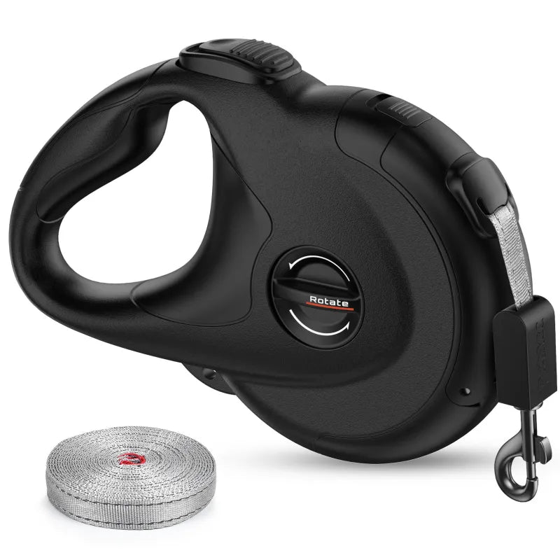 Retour Automatique De La Laisse Du Chien Avec Mécanisme De Rotation - 5 M De Laisse Flexible Pour Chiens