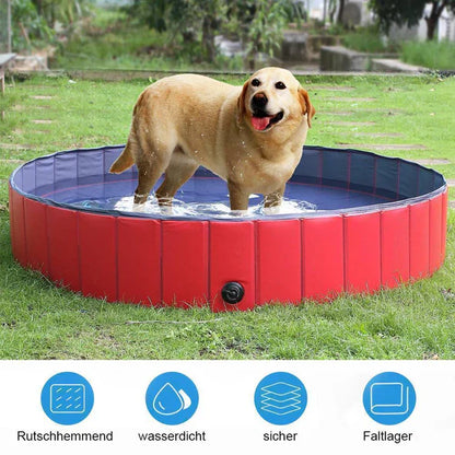 Piscine pour Chiens Pliable pour le Jardin et L' Extérieur