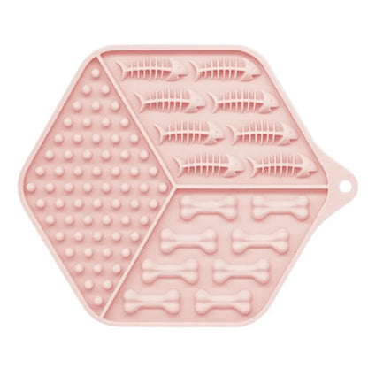 Nourriture en Silicone pour Chiens et Chats - Tapis à Lécher Antidérapant pour les Repas et les Collations