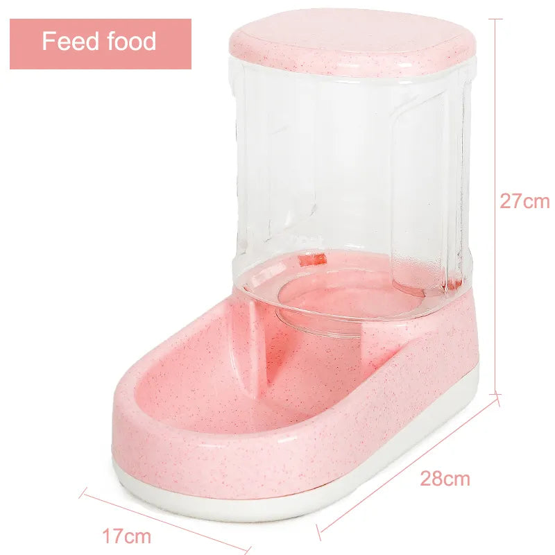 Distributeur Automatique de Nourriture et D' Eau pour Chiens et Chats avec Grand Réservoir