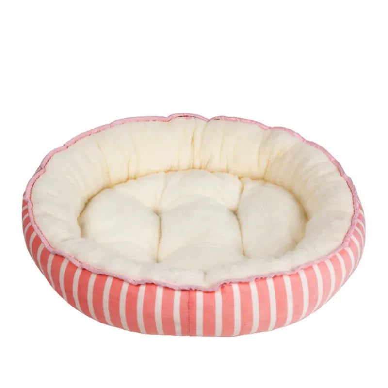 Lit Confortable pour Animaux Domestiques pour Chiens et Chats - Lit Rond et Doux pour le Confort et la Détente