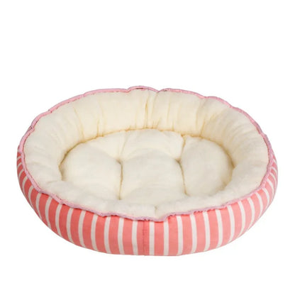 Lit Confortable pour Animaux Domestiques pour Chiens et Chats - Lit Rond et Doux pour le Confort et la Détente