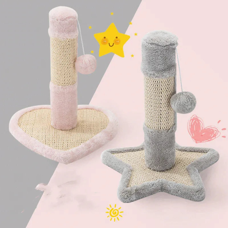 Arbre à Chat en Forme de Cœur ou D' Étoile avec Jouets