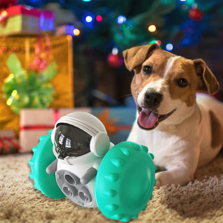 Jouet Alimentaire Interactif à Roulettes pour Animaux de Compagnie