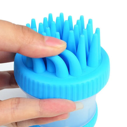 Brosse en Silicone pour le Soin du Pelage des Animaux de Compagnie - Brosse de Massage pour le Bain des Chiens et des Chats