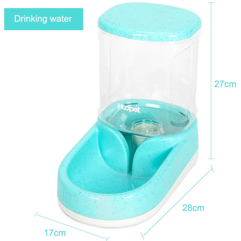 Distributeur Automatique de Nourriture et D' Eau pour Chiens et Chats avec Grand Réservoir