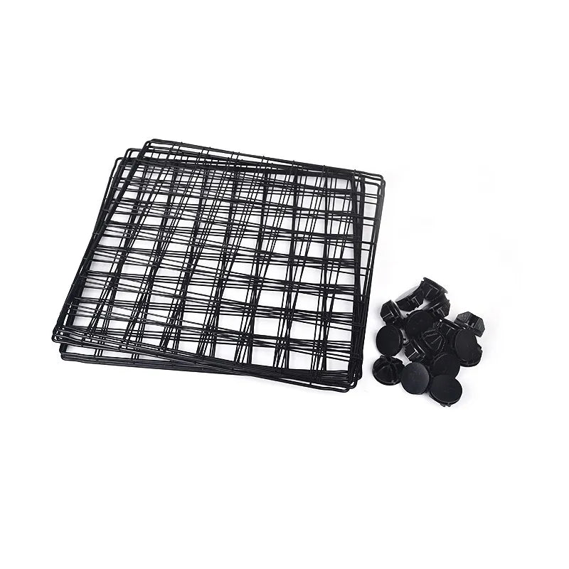 Cabines pour Chiens en Fil de Fer - Playpen Flexible pour Chiens avec Porte pour Animaux Domestiques