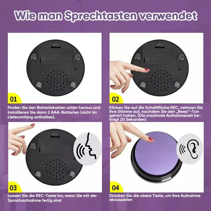 Bouton de Parole Interactif pour Animaux de Compagnie - Dressage & Communication