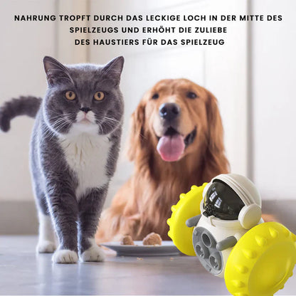 Jouet Alimentaire Interactif à Roulettes pour Animaux de Compagnie