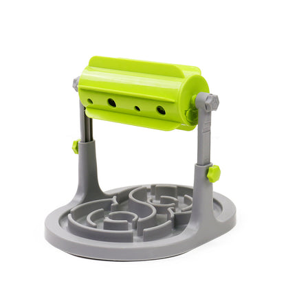 Distributeur De Nourriture Interactif Pour Chiens Avec Fonction Rotative Et Écuelle Anti-glissement