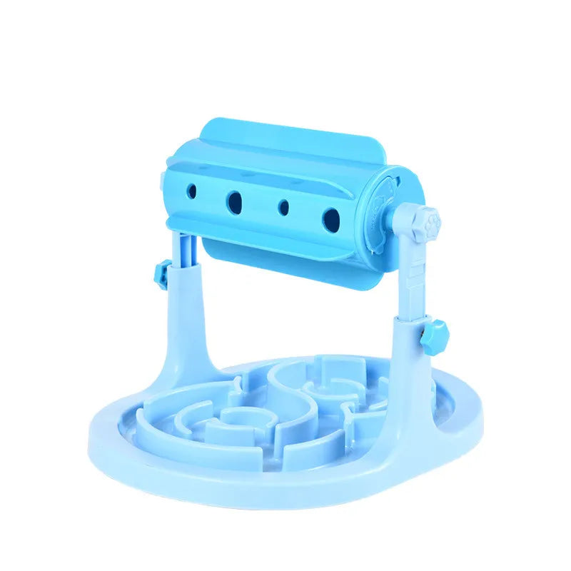 Distributeur De Nourriture Interactif Pour Chiens Avec Fonction Rotative Et Écuelle Anti-glissement
