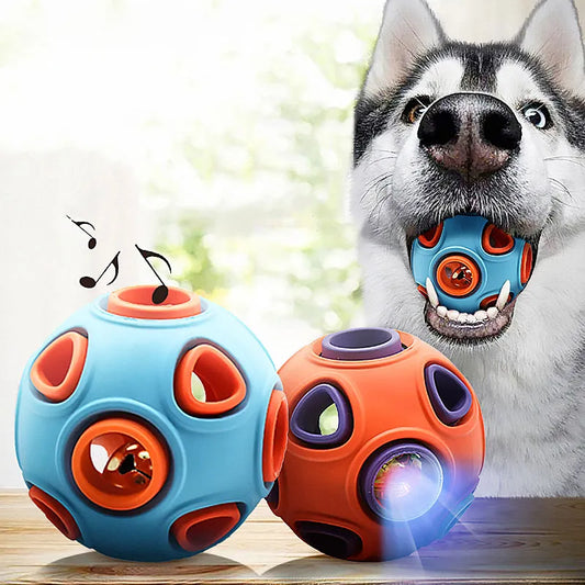 Jouet Interactif Balle pour Chien - avec Musique et Fonction Lumineuse pour Chiens