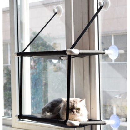 Chat Fenêtre - Peu Encombrant et Stable avec Pieds à Ventouses