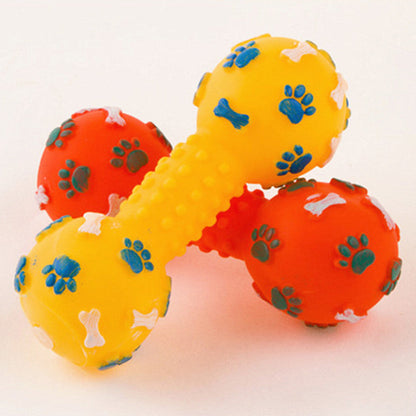 Jouets à Mâcher pour Chiens - Jouets à Mâcher Multicolores en Forme D' Haltères