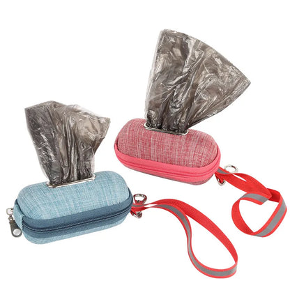 Sac Pratique Pour Sacs À Déjections Canines - Rangement Compact Avec Poignée De Transport
