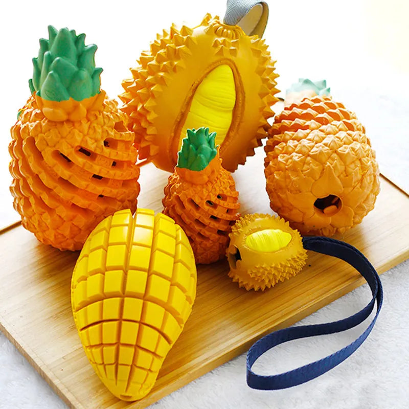 Jouet Fruit En Caoutchouc Pour Chien