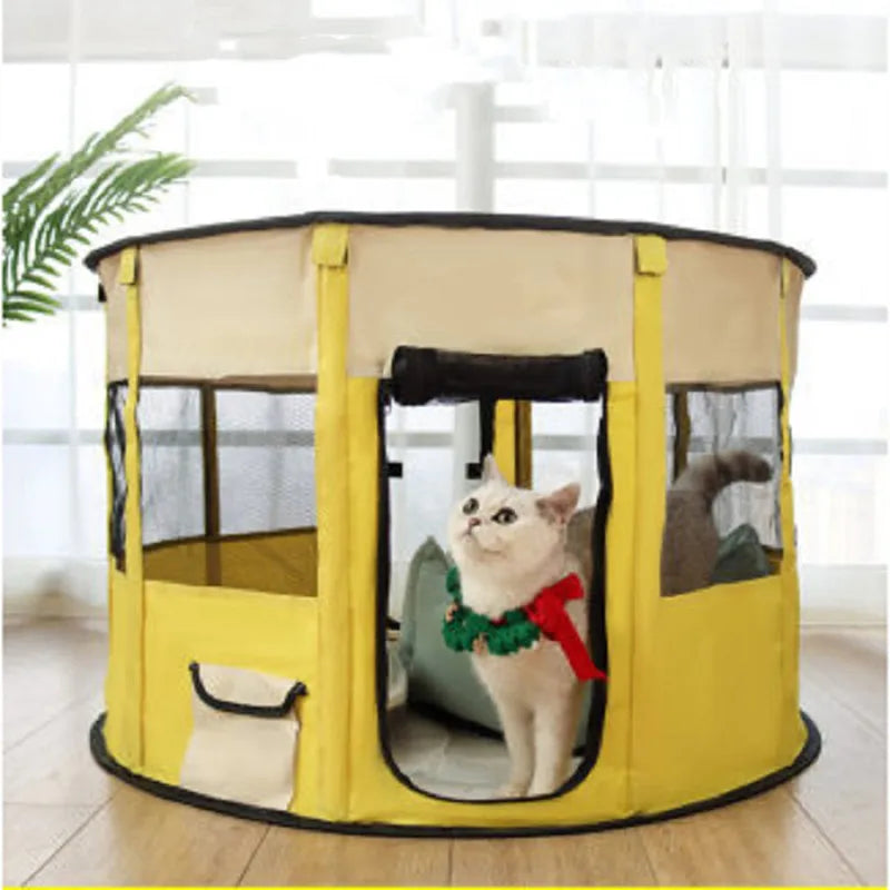 Tente pour Chien Pliable avec Sac de Transport - Tente Robuste pour Animaux Domestiques , pour L' Intérieur et L' Extérieur