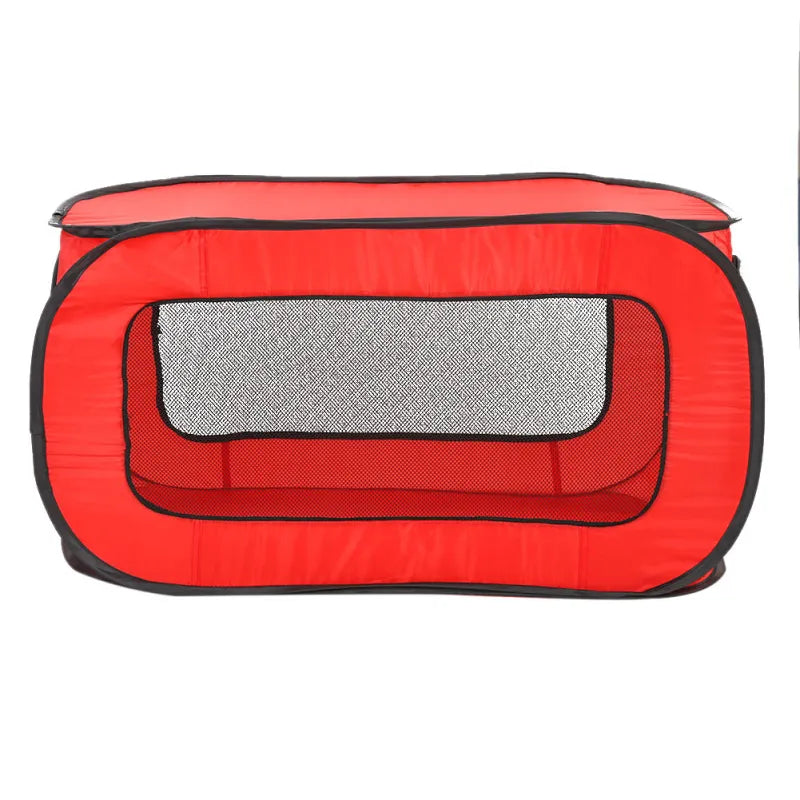 Caisse pour Chien Pliable en Tissu avec Motif de Pattes - Portable et Aérée