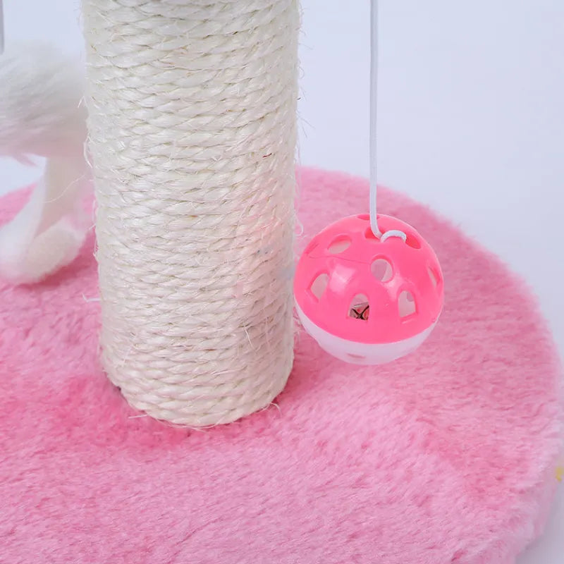 Arbre à Chat avec Jouets - Colonne à Griffer avec Balle Interactive et Souris