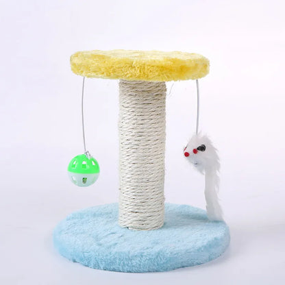 Arbre à Chat avec Jouets - Colonne à Griffer avec Balle Interactive et Souris