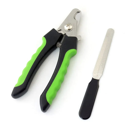Kit De Toilettage Pour Animaux De Compagnie Avec Coupe-griffes Lime Et Brosse Autonettoyante