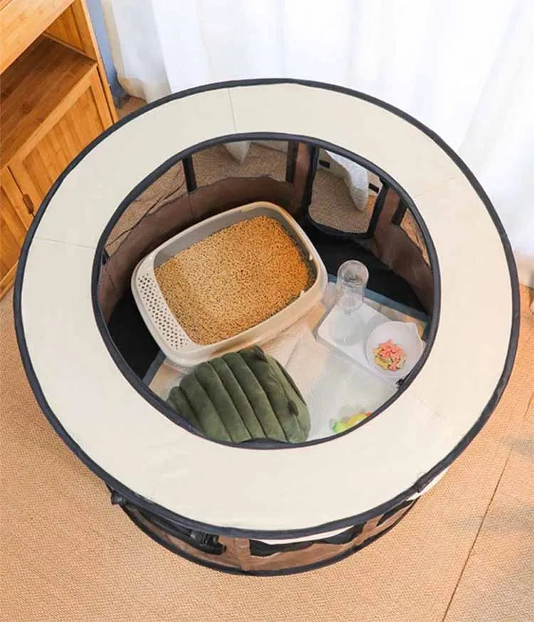 Tente pour Chien Pliable avec Sac de Transport - Tente Robuste pour Animaux Domestiques , pour L' Intérieur et L' Extérieur