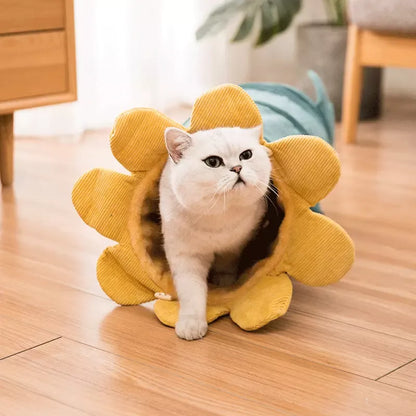 Tunnel pour Chats en Forme de Fleur - Tunnel de Jeu Souple pour Chats