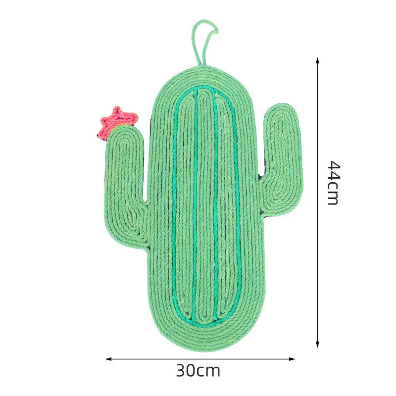 Tapis à Gratter pour Chats Cactus & Poisson - Jouet à Gratter pour Chats , Tapis à Gratter Mural et de Sol en Sisal