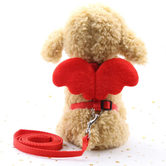 Harnais Avec Ailes D'ange Et Laisse Pour Chiens Et Chats