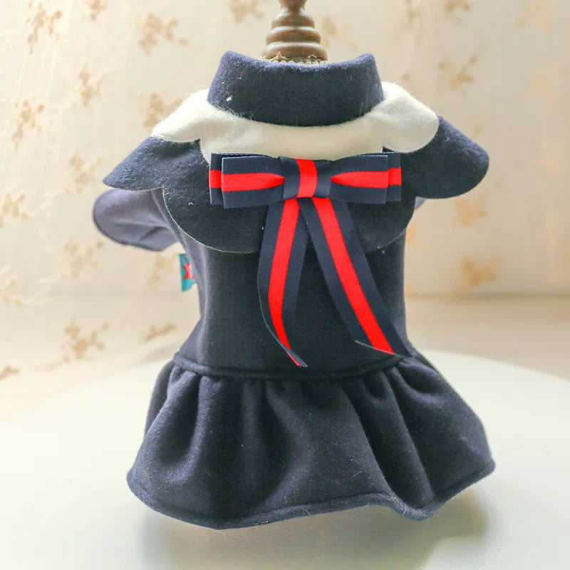 Manteau Pour Chien En Rouge Avec Col Élégant - Doux Et Confortable Pour Les Petits Chiens