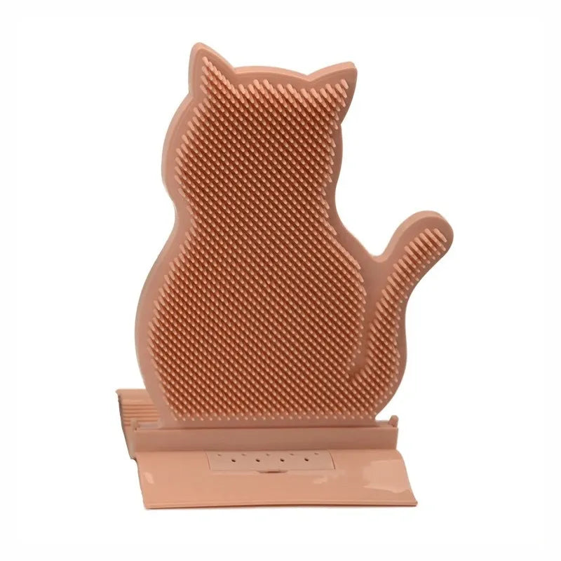 Porte-serviettes en Silicone en Forme de Chat avec Fonction Antidérapante