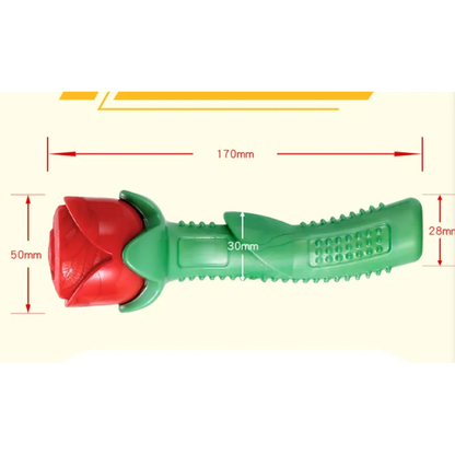 Jouet pour Chien en Forme de Rose - Baguette à Mâcher pour L' Hygiène Dentaire & L' Amusement en Caoutchouc Robuste