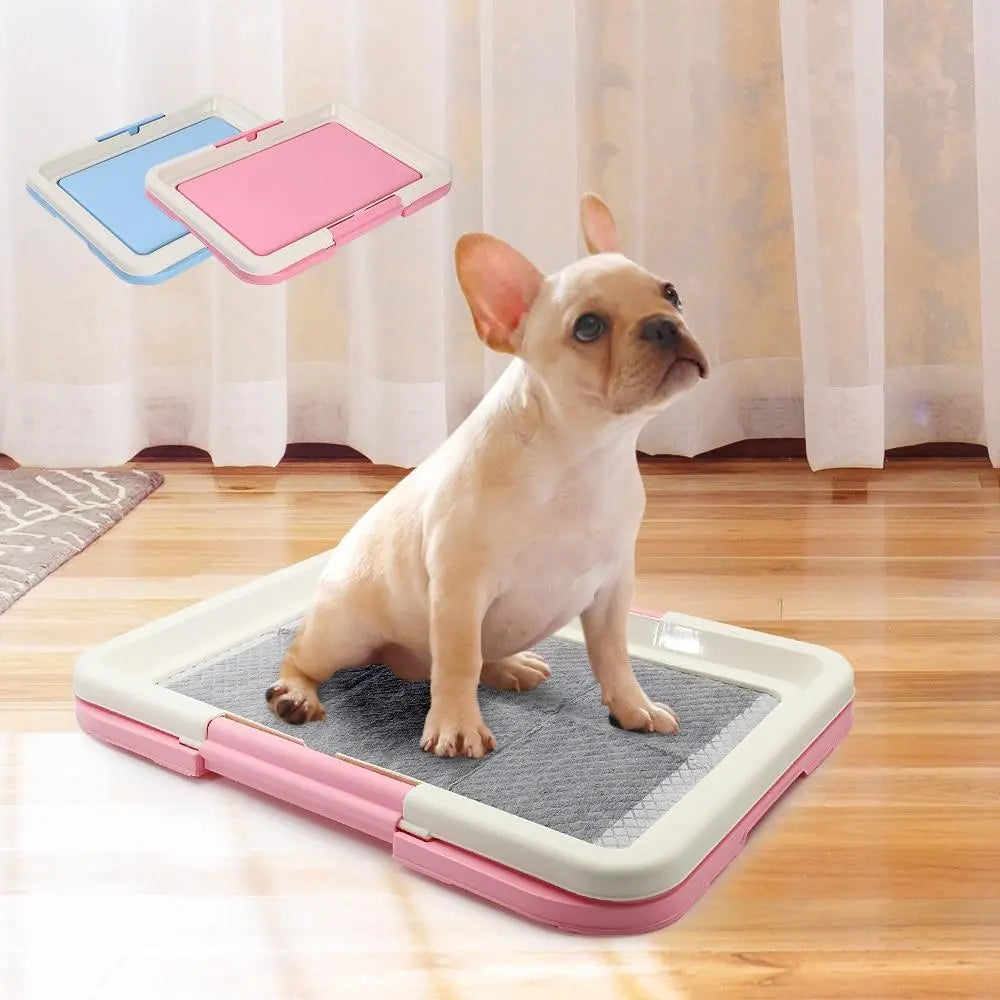 Wc Chiens Intérieur - Toilettes Propres avec Tapis Antidérapant pour Chiots Petits Chiens