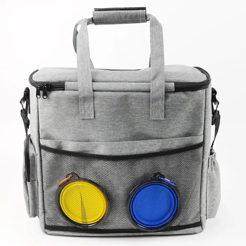 Sac De Voyage Multifonctionnel Pour Chiens - Rangement Pratique Pour La Nourriture , Les Jouets Et Les Accessoires
