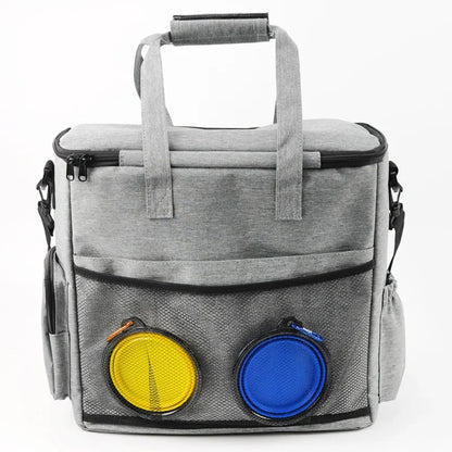Sac De Voyage Multifonctionnel Pour Chiens - Rangement Pratique Pour La Nourriture , Les Jouets Et Les Accessoires