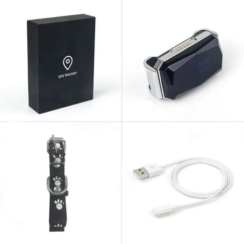 Traceur Gps Rechargeable Pour Chiens Avec Collier Et Usb