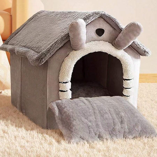 Maison En Peluche Confortable Pour Chat