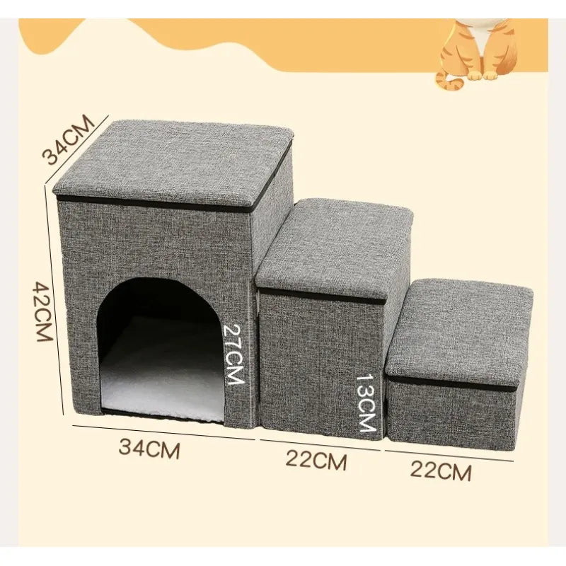 Escalier et Rampe pour Animaux Domestiques - Stable et Pliable , pour Chiens et Chats
