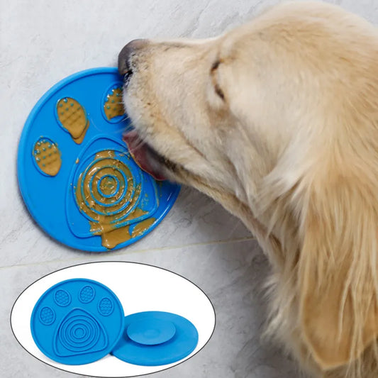 Tapis à Friandises en Silicone pour Chiens - Tapis Mural Antidérapant pour le Bain de Votre Chien