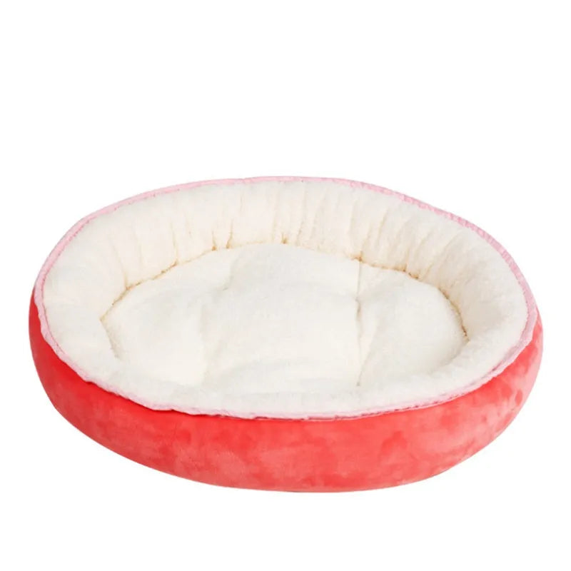 Lit Confortable pour Animaux Domestiques pour Chiens et Chats - Lit Rond et Doux pour le Confort et la Détente