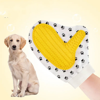 Gant de Soin pour Animaux de Compagnie pour Chiens et Chats - Gant de Massage à Picots Souples